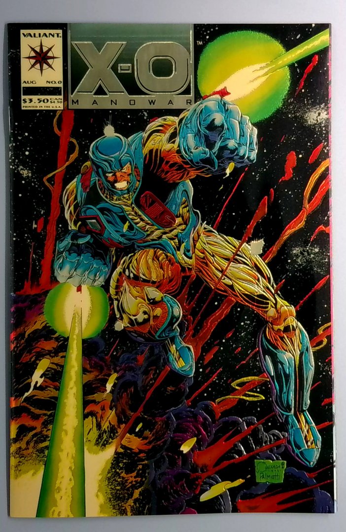 X-O Manowar #0 NM Origin Aric. Chromium Cover Valiant 1993