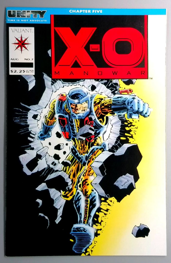 X-O Manowar #7 NM 1st Bionisaurs Valiant 1992