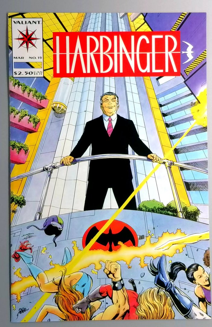 Harbinger #15 NM- 1st Livewire Valiant 1993