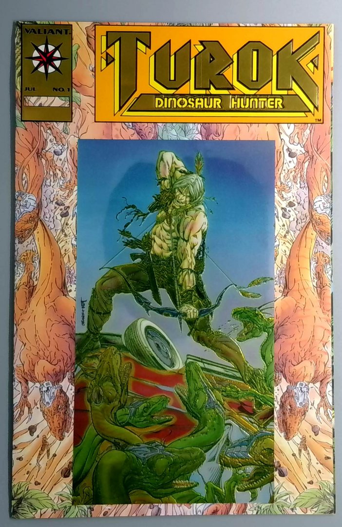Turok: Dinosaur Hunter #1 VF/NM Gold Logo Valiant 1993