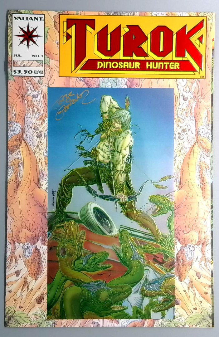 Turok: Dinosaur Hunter #1 NM SIGNED JORGE GONZELEZ Valiant 1993