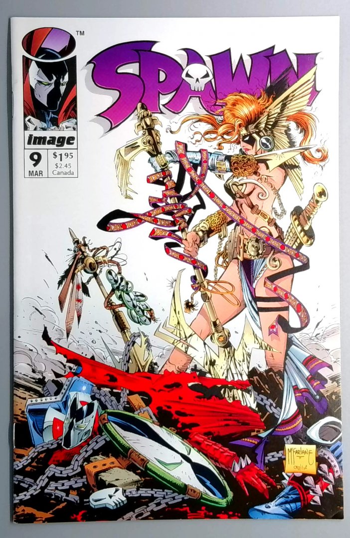 Spawn #9 NM- 1st Appearance of Medieval Spawn, Angela  Image 1993