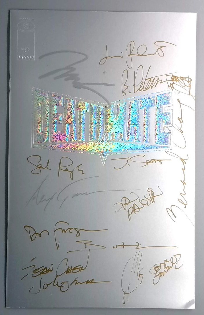 Deathmate Tourbook Signed by Jim Lee, J Scott Campbell 14 others 1993