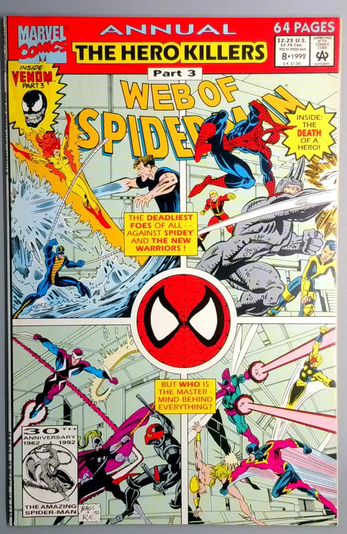 Web of Spider-Man Annual #8 NM Marvel 1992