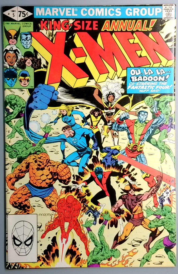 Uncanny X-Men Annual #5 Fantastic Four Marvel 1981