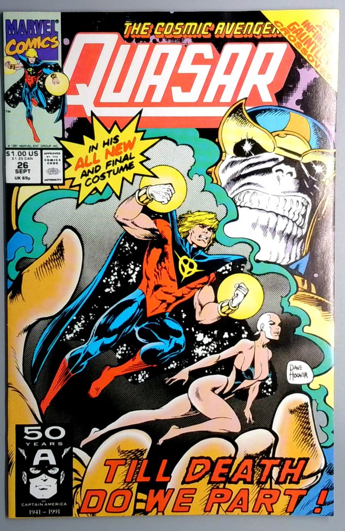 Quasar #26 NM- Thanos Marvel 1991