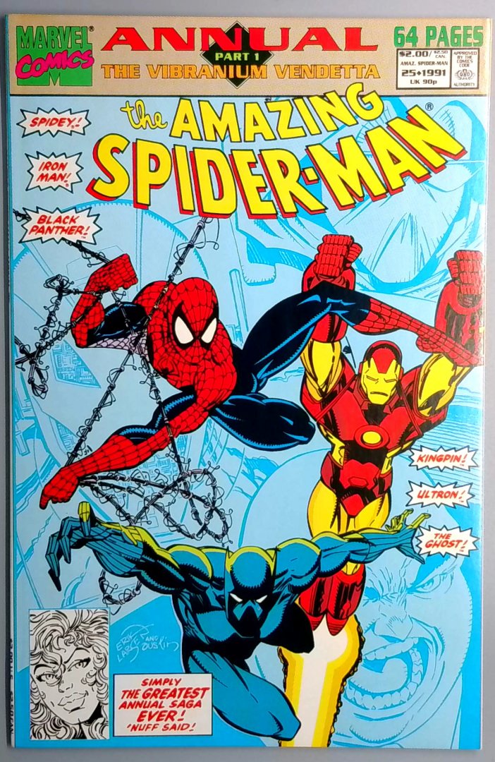 Amazing Spider-Man Annual #25 NM Iron Man Marvel 1991