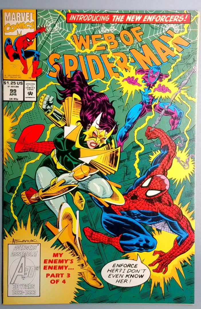 Web of Spider-Man #99 NM 1st Appearance of Nightwatch Marvel 1993