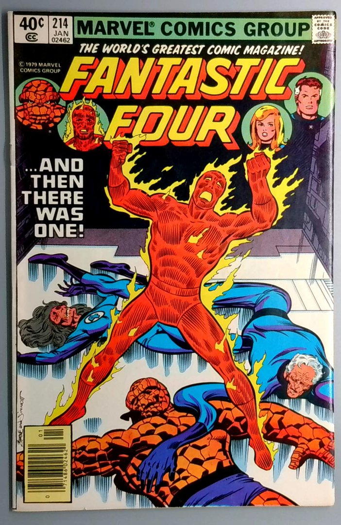 Fantastic Four #214 Newsstand Edition Marvel 1980