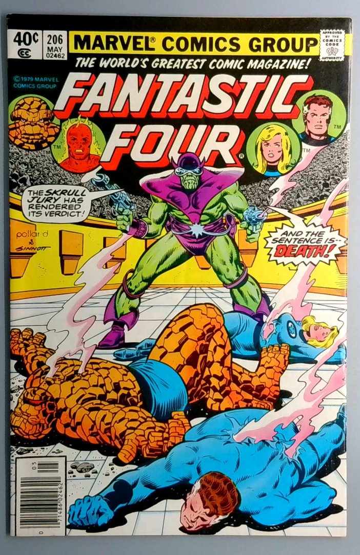 Fantastic Four #206 Newsstand Edition Marvel 1979