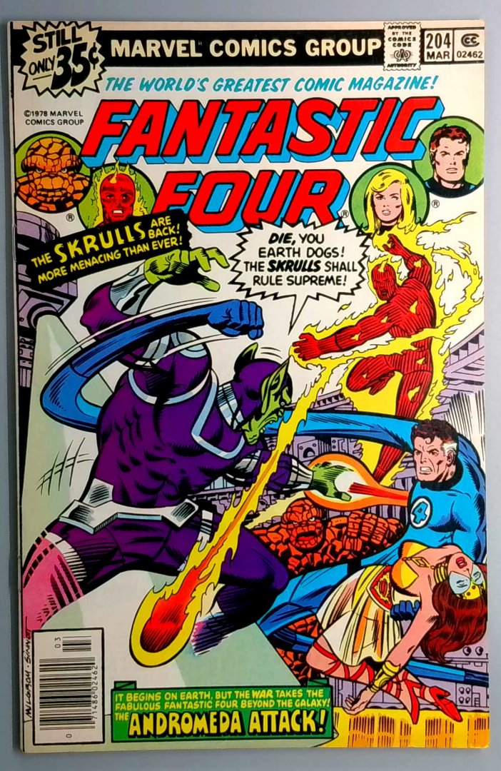 Fantastic Four #204 1st Appearance of Queen Adora and Tanak Valt Marvel 1979
