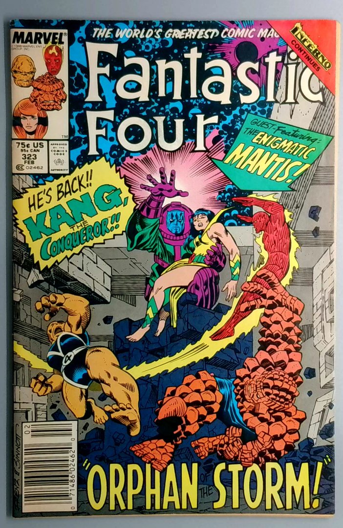 Fantastic Four #323 Newsstand Marvel 1988