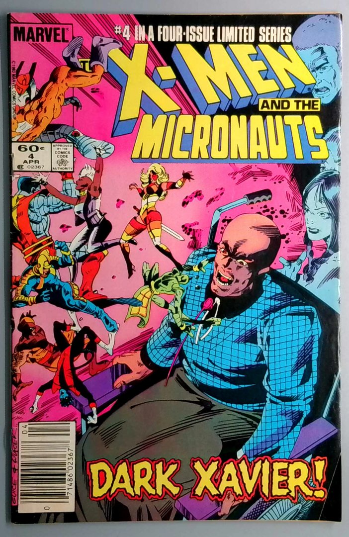 X-Men and the Micronauts #4 Newsstand Edition Marvel 1984