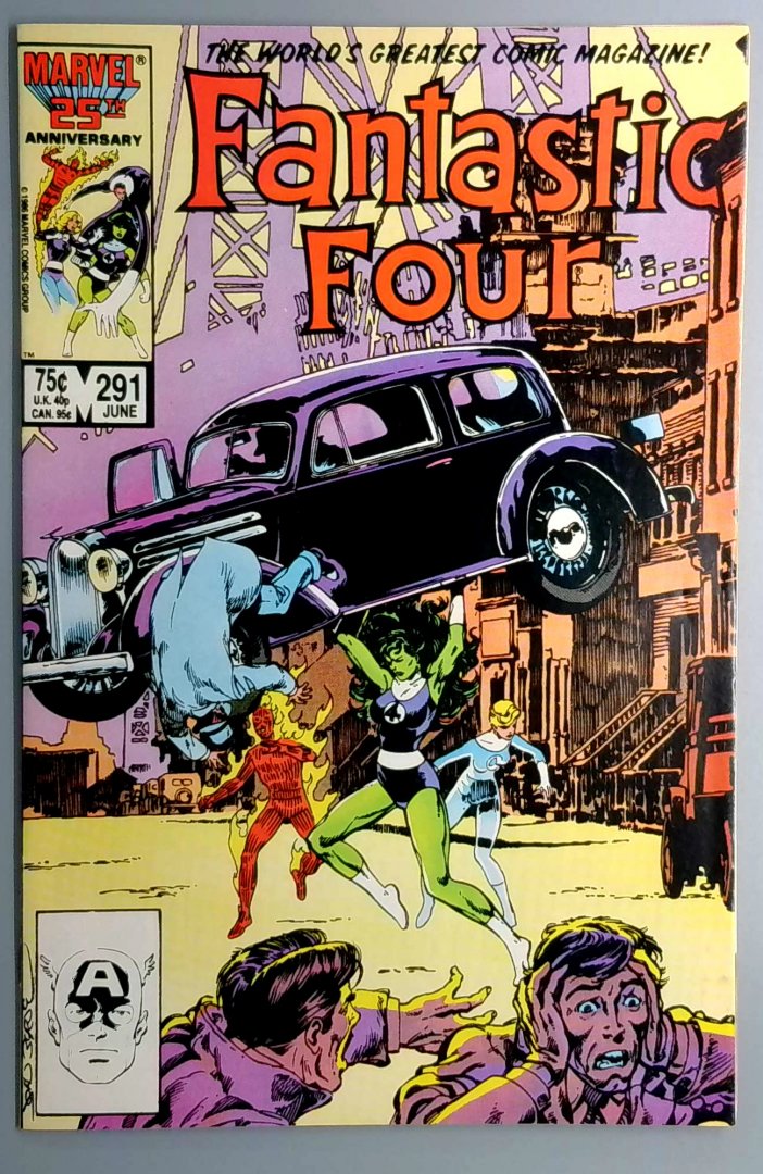 Fantastic Four #291 VF Action Comics #1 Cover Swipe Direct Edition Marvel 1986
