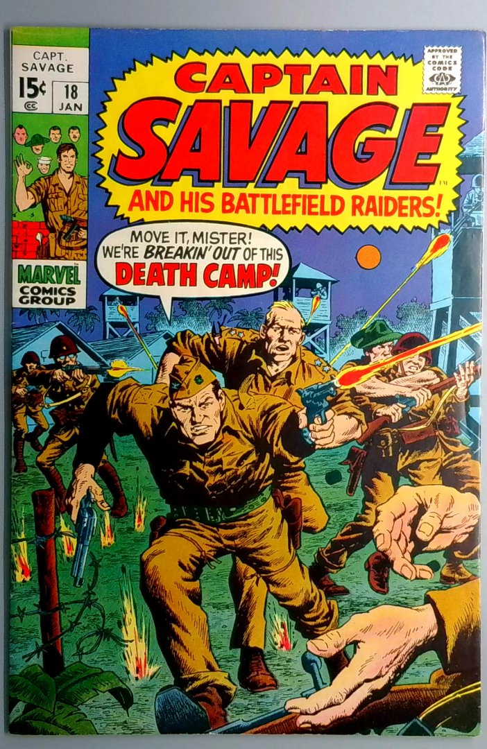 Captain Savage #18 VF- First Bronze Age Issue Marvel 1970