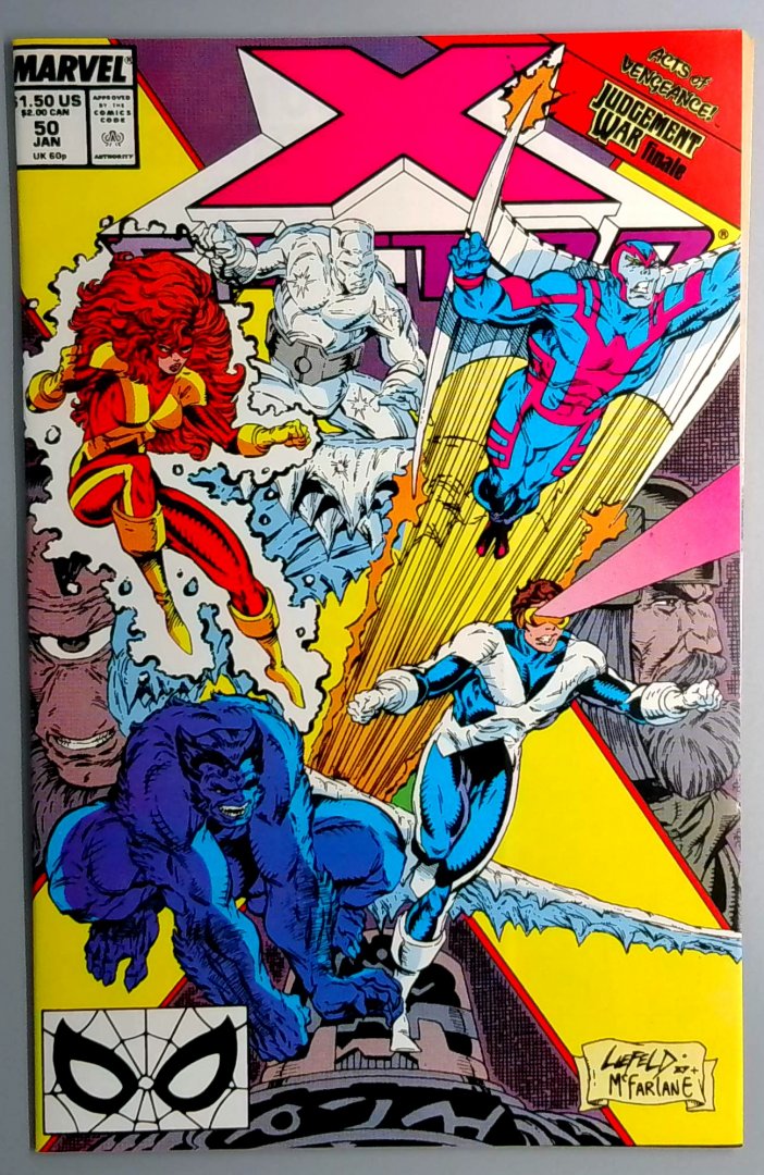 X-Factor #50 Double Size Issue/cover by Mcfarland & Liefield Marvel