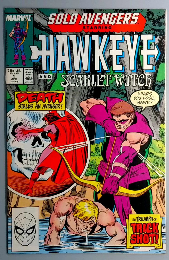 Solo Avengers #5 NM- Marvel 1989