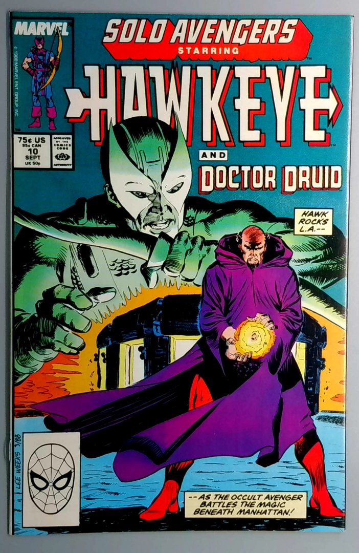 Solo Avengers #10 NM- Marvel 1988