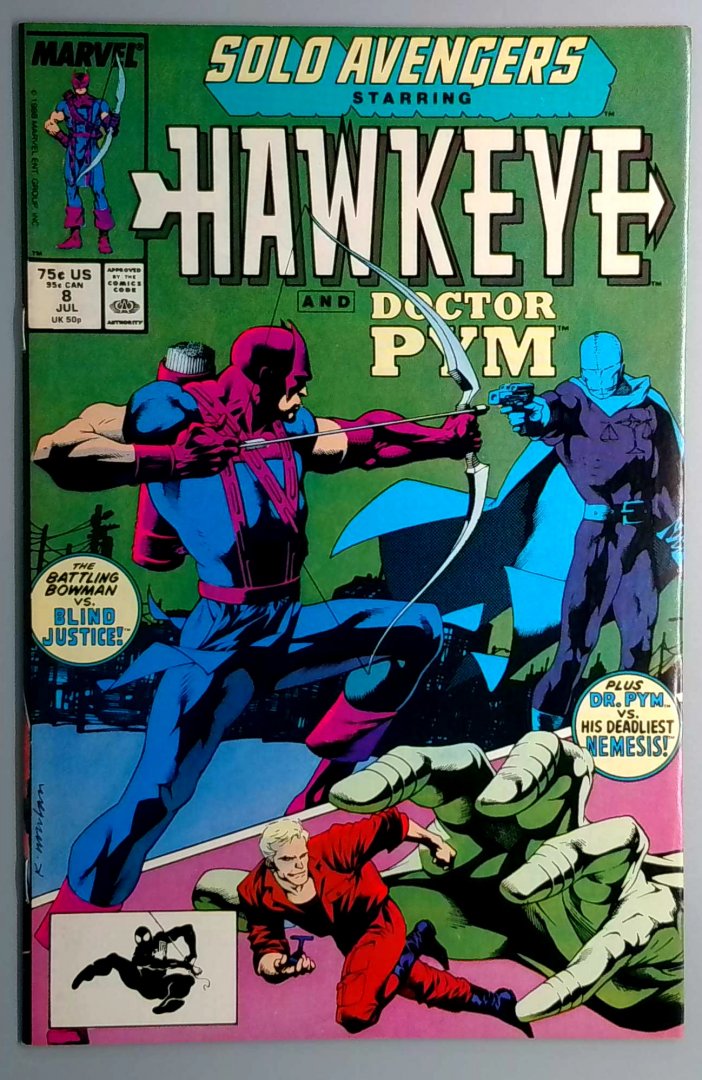 Solo Avengers #8 NM- Marvel 1988