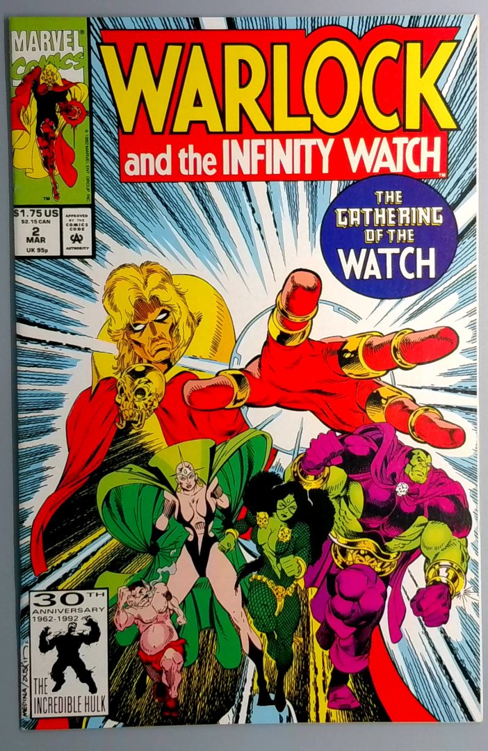 Warlock and the Infinity Watch #2 NM 1st Infinity Watch team MARVEL 1992