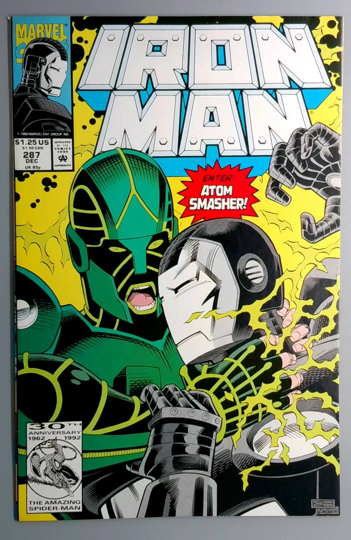 Iron Man #287 NM 1st Appearance of Atom Smasher Marvel 1992