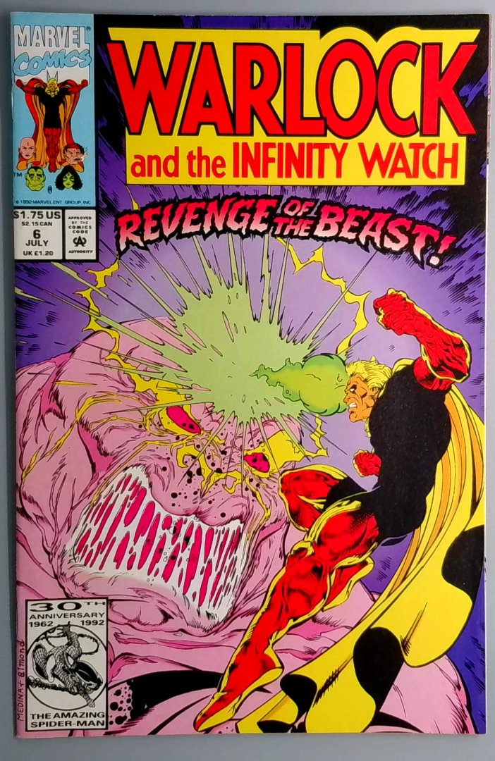 Warlock and the Infinity Watch #6 NM- MARVEL 1992