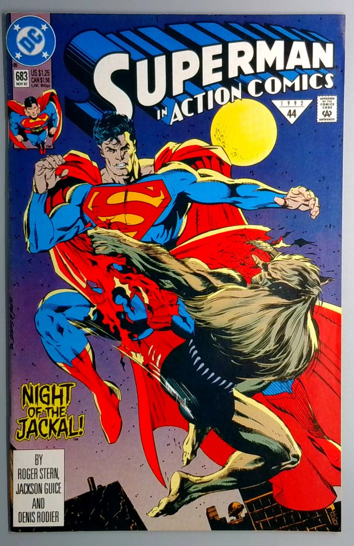 Action Comics #683 VF/NM 4th Cameo Appearance of Doomsday DC 1992