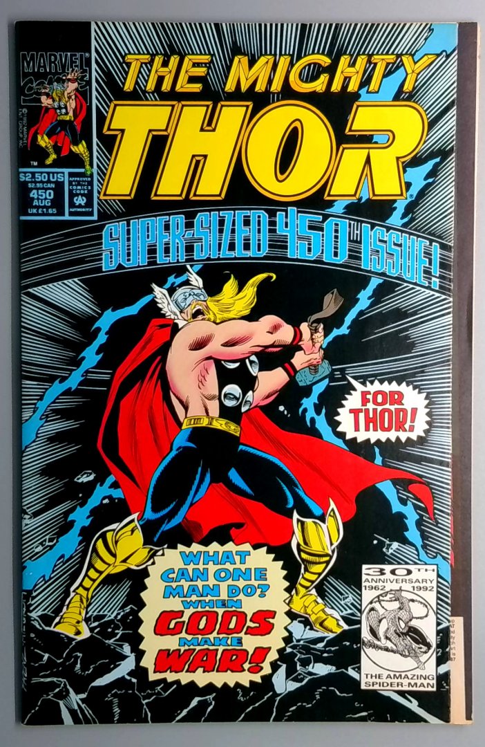 Thor #450 NM- 1st Appearance of Bloodaxe MARVEL 1992