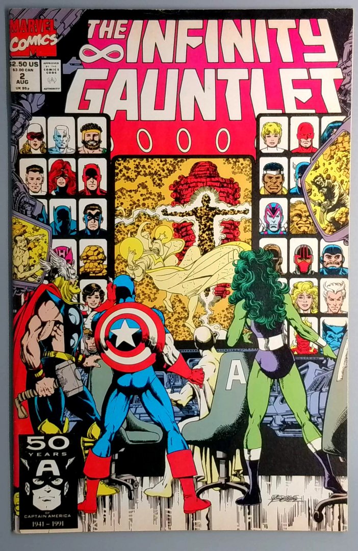 Infinity Gauntlet #2 VF/NM Marvel - 1991
