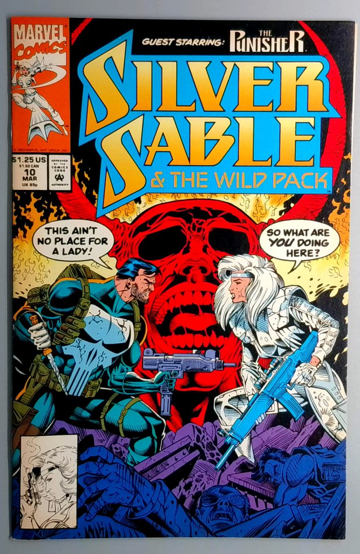 Silver Sable & the Wild Pack #10 PUNISHER Marvel 1993