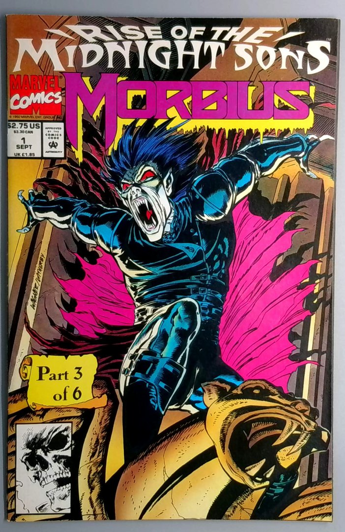 Morbius: the Living Vampire #1 VF/NM Marvel 1992