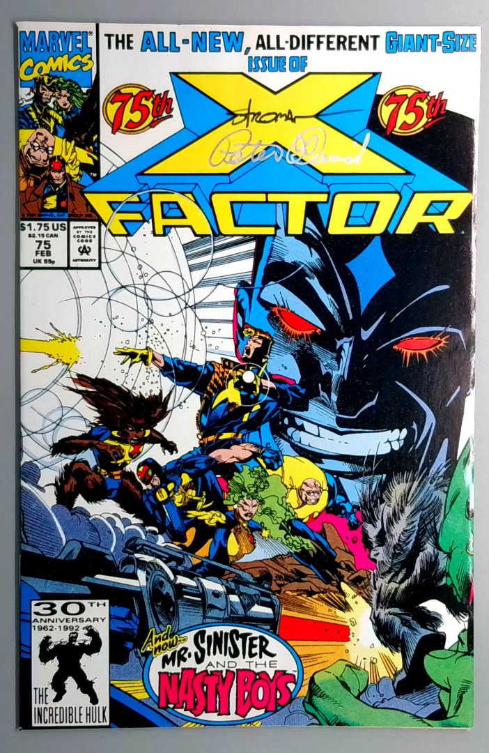 X-Factor #75 Signed by Peter David Marvel 1992