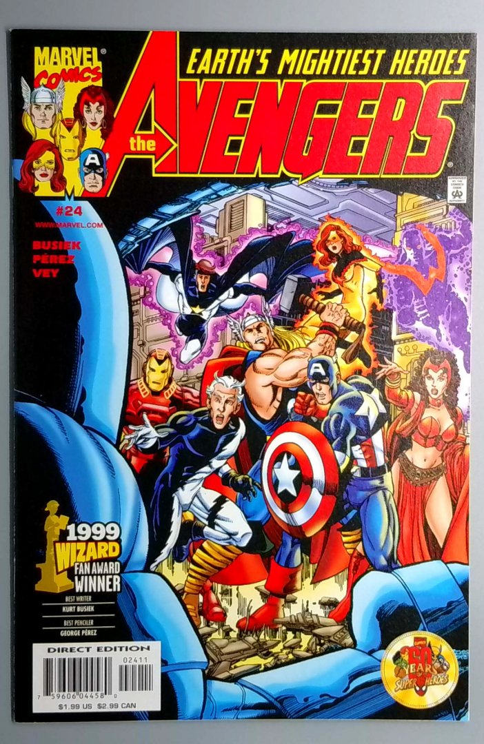 The Avengers #24 NM- Jim Hammond Original Human Torch MARVEL 2000