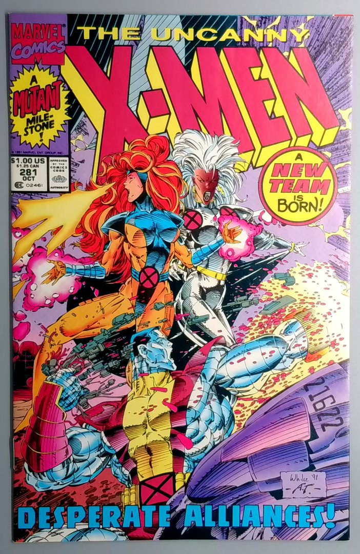Uncanny X-Men #281 NM 2nd Print - Red Edition Marvel 1991