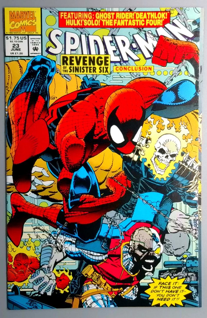Spider-Man #23 NM 2nd Appearance of Doppelganger Spider-Man Marvel 1992