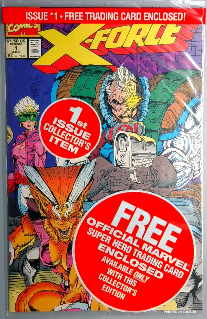 X-Force #1 NM Shatterstar Card Marvel 1991