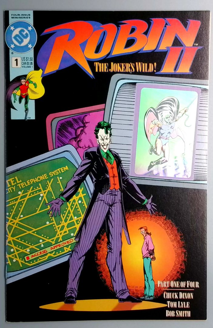 Robin Ii: Jokers Wild #1 NM Joker with Video Screens Cover DC 1991