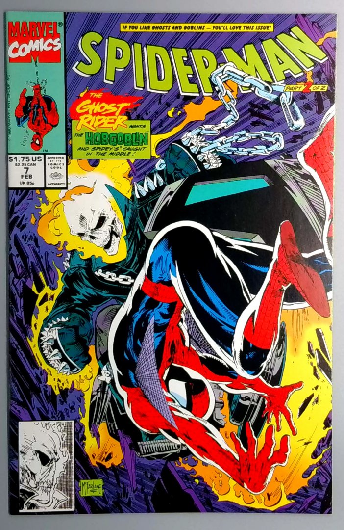 Spider-Man #7 NM Ghost Rider Marvel 1991