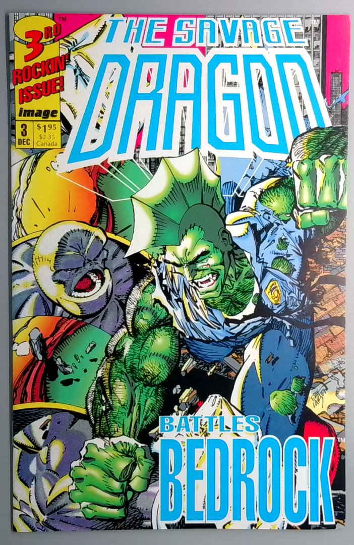 Savage Dragon #3 VF/NM Bedrock and Inferno Appear COPY2 Image 1992