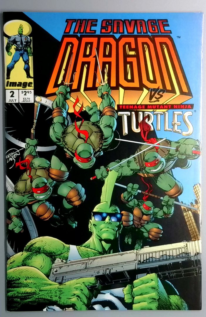 Savage Dragon #2 NM vs Teenage Mutant Ninja Turtles IMAGE 1992