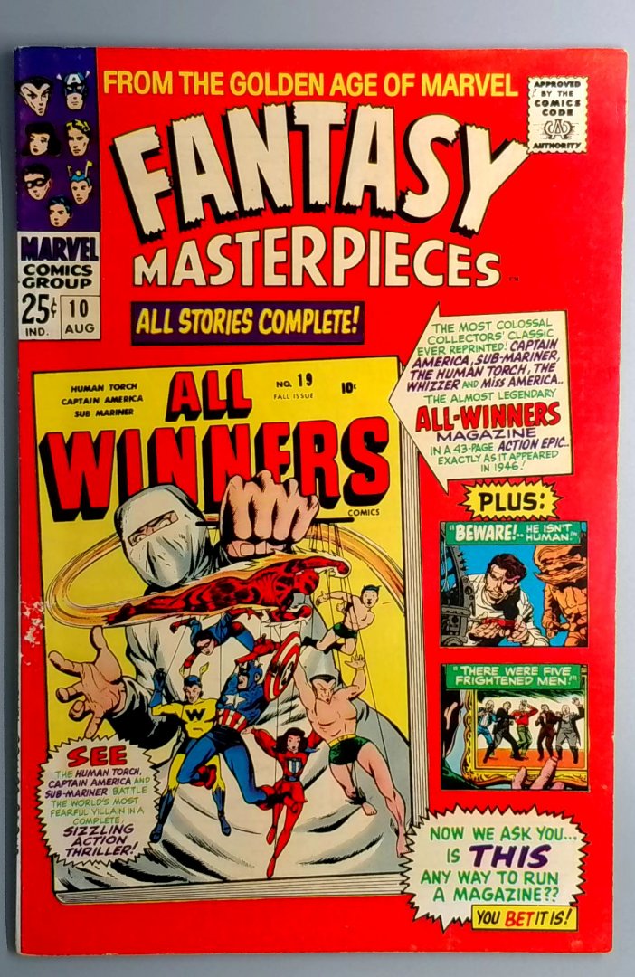 Fantasy Masterpieces #10 FN- Marvel 1967
