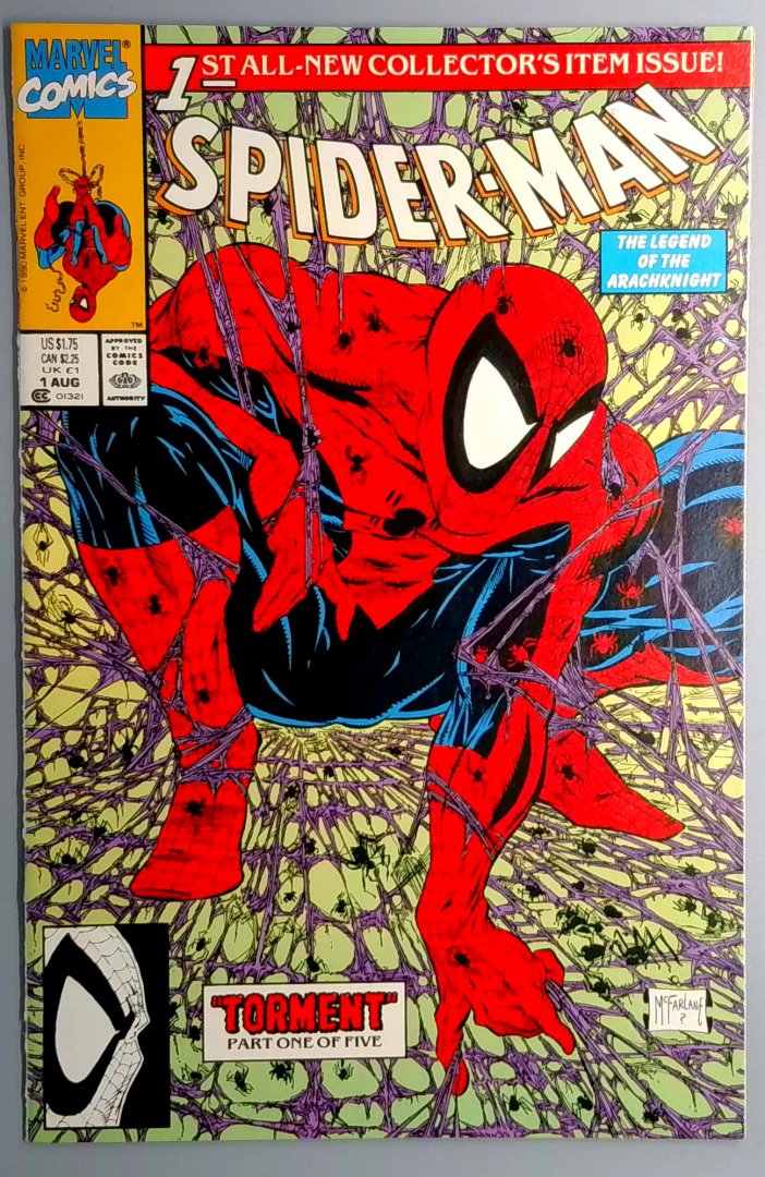 Spider-Man #1 NM Purple Cover Marvel 1990