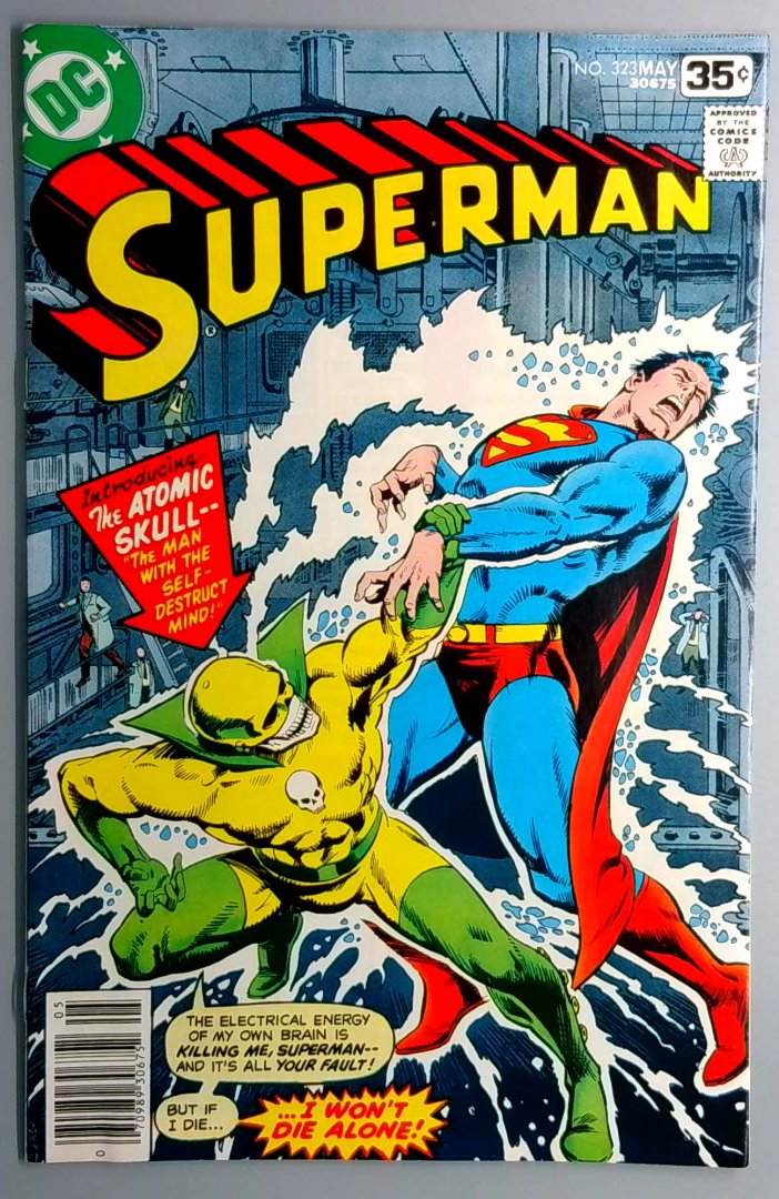Superman #323 VF/NM 1st Appearance of Atomic Skull DC 1978
