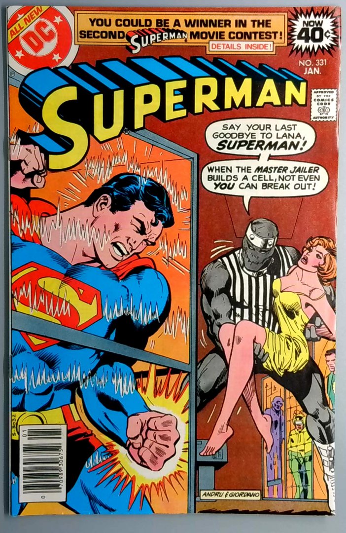 Superman #331 VF 1st Appearance of Master Jailer DC 1979