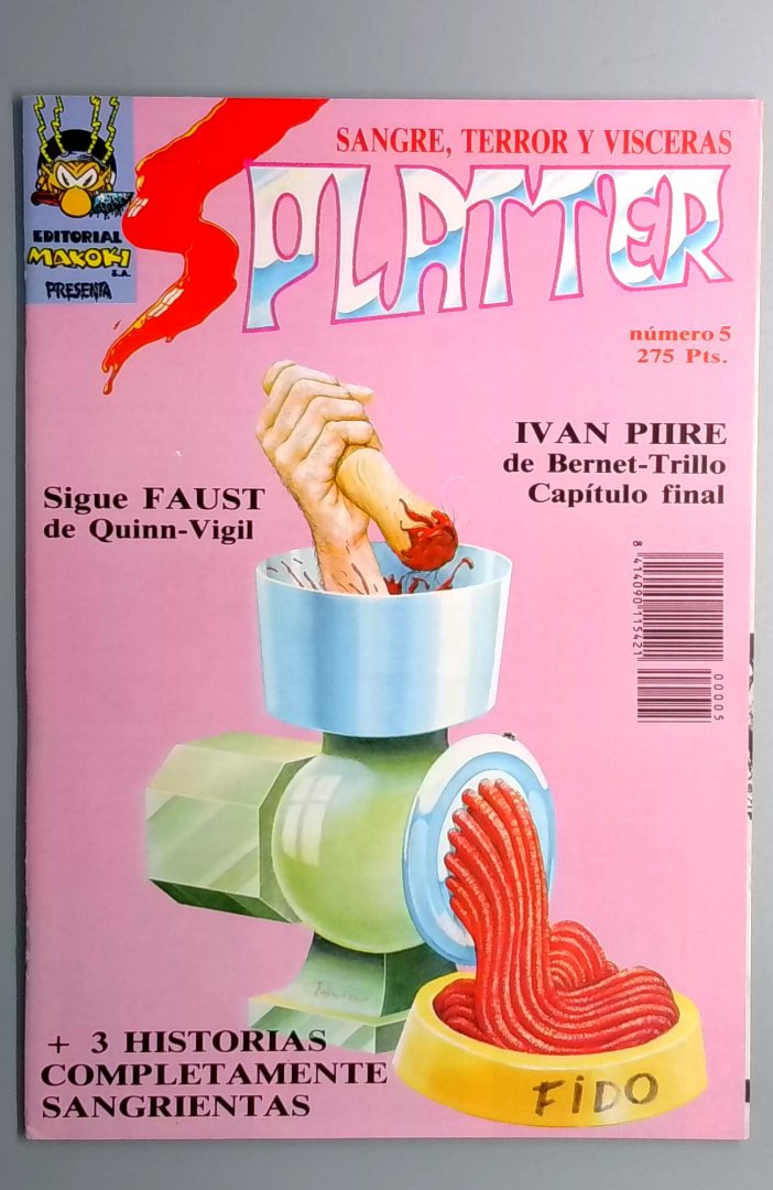 Splatter #5 VF/NM Tim Sale HTF Spain Comic