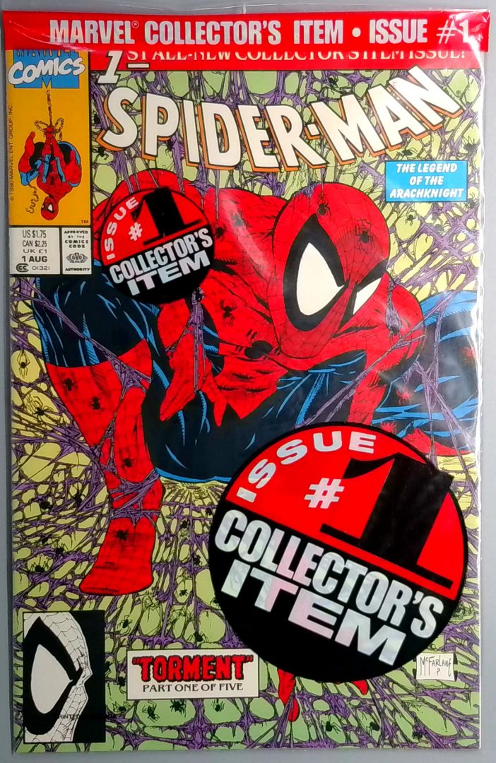 Spider-Man #1 NM Polybagged Marvel 1990