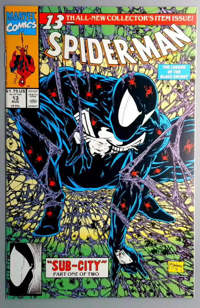 Spider-Man #13 NM Black Costume Returns Direct Edition Marvel 1991
