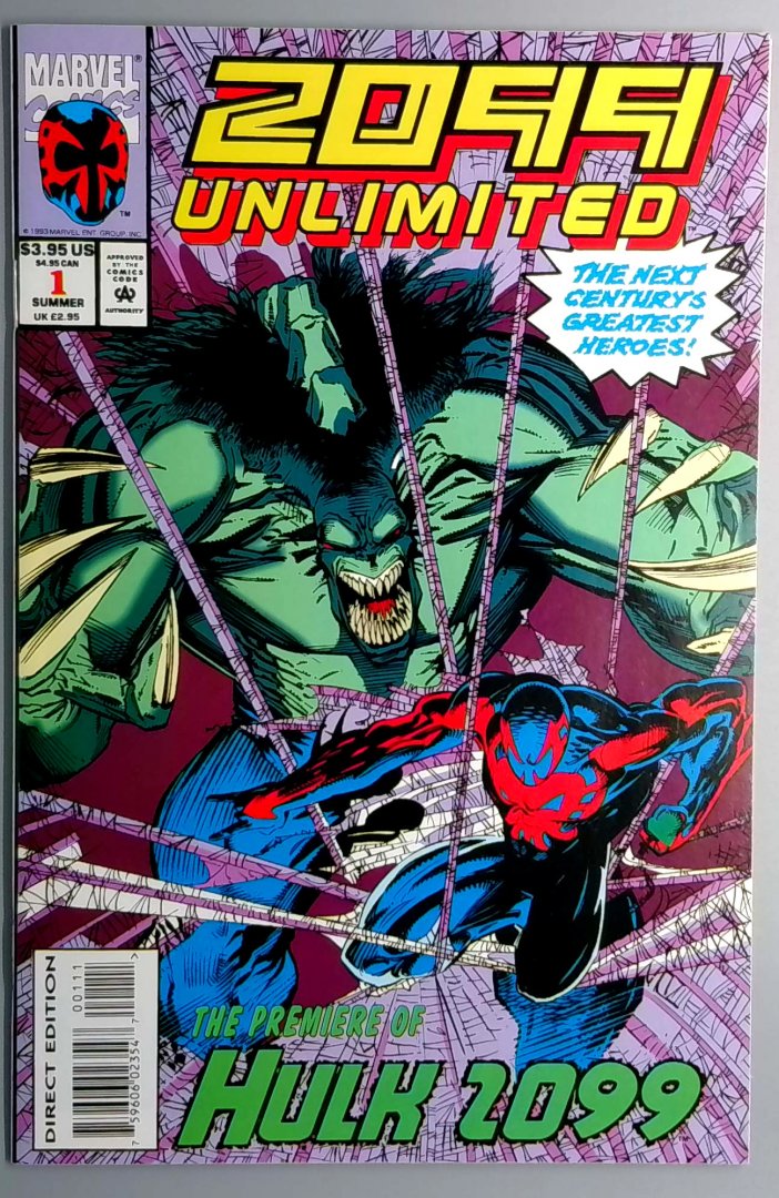 2099 Unlimited #1 NM 1st Appearance and Origin of Hulk 2099 MARVEL 1993