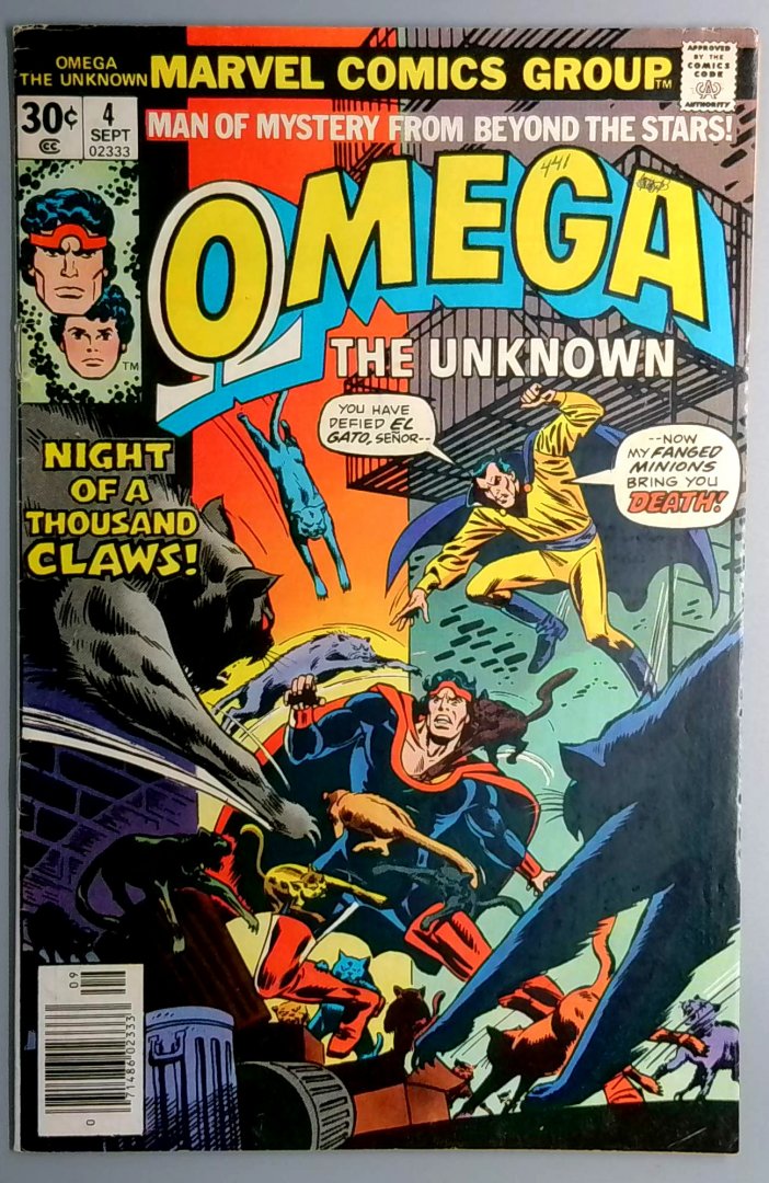 Omega the Unknown #4 FN- Marvel 1976
