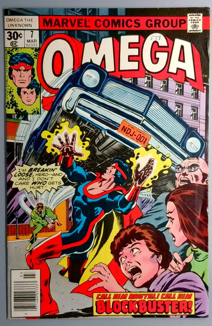 Omega the Unknown #7 FN Marvel 1977